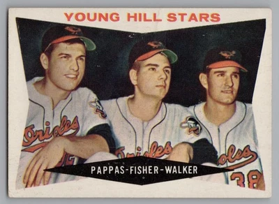 (75021) 1960 Topps #399 Young Hill Stars Pappas Fisher Walker VGEX White back - Image 1 of 2