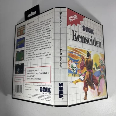 Kenseiden Sega Master System Original Case Only w/ Hang Tab. Read - Image 1 of 4