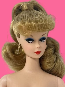 Vintage 1959 Blonde Ponytail Barbie, reproduction #1 Doll Nude - Picture 1 of 3