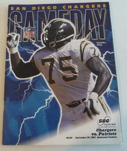 SAN DIEGO CHARGERS SEPTEMBER 29, 2002 GAMEDAY MAGAZINE - #75 MARCELLUS WILEY - Picture 1 of 3