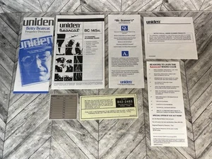 Uniden Bearcat BC 145xl Skaner instrukcja/tylko instrukcja - Zdjęcie 1 z 7