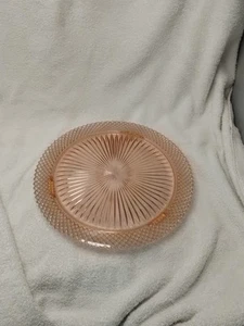 Miss America Hocking Glass Pink 12" Cake Plate Depression Glass - Picture 1 of 3