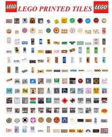 ☀️ NEW LEGO Parts Pieces - You Pick Your Tile "PRINTED DECORATED TILES"