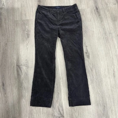 Talbots Womens Heritage Corduroy Pants Size 6P Black Mid Rise Stretch 28x26 - Image 1 of 4