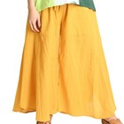 Yururaku Wide Flare Wide-Leg Pants, 100% Cotton, Elastic Waist