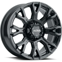 20x9 Ultra 123BK Scorpion Gloss Black Wheels 8x170 (18mm) Set of 4 - Image 1 of 4