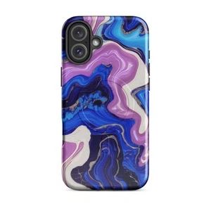 Glossy Liquid Look - Purple MagSafe® Tough Case for iPhone® - Picture 1 of 13
