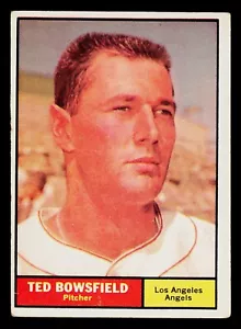 1961 Topps Baseball Card #216 Ted Bowsfield - Picture 1 of 2