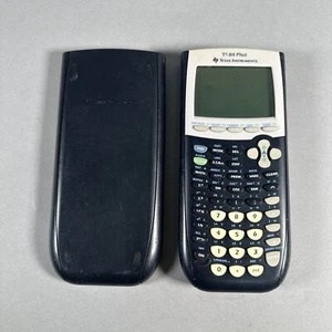 Texas Instruments TI-84 Plus Graphing Calculator W/ Cover Tested See Photos - Picture 1 of 13
