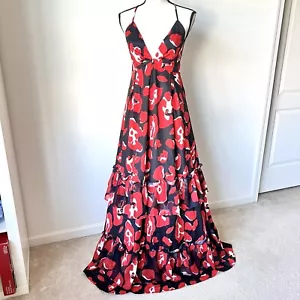 NWT FASHION NOVA Jacie Floral Ruffled Maxi Dress—SZ. Medium - Picture 1 of 18