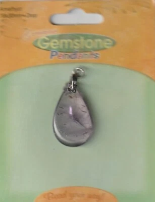 COLGANTE DE PIEDRAS PRECIOSAS AMATISTA 18 X 30 MM -- EXPO INTERNATIONAL Foto 1 de 2