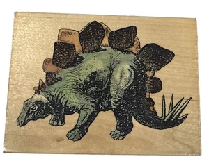 Francobollo vintage in gomma dinosauro Stegosaurus supporti notturni 1994 inutilizzato - Foto 1 di 5