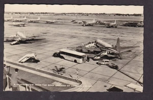 Luftfahrt um 1960 London Airport (Heathrow) Ansicht von Dachgärten Echt Fotokarte - Bild 1 von 2