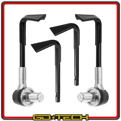 PARALEVE MOTO SCOOTER PROTEZIONE LEVE FRENO FRIZIONE COPPIA Argento Anodizzato - Immagine 1 di 4