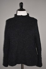 LEITH NEW $59 Long Sleeve Mock Neck Sweater in Black 1X