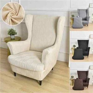 Office Wing Chair Covers Jacquard Non-slip Sofa Slipcovers with Cushion Cover - Picture 1 of 34