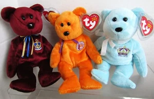 Ty 8" UK EXCLUSIVO Beanie Babies Bears BUCKINGHAM, CELEBRACIONES, ELIZABETH II - Imagen 1 de 5