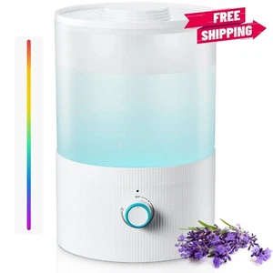 FOHERE Humidifiers for Bedroom, 3.2L Top Fill Cool Mist Ultrasonic Humidifier fo - Picture 1 of 7