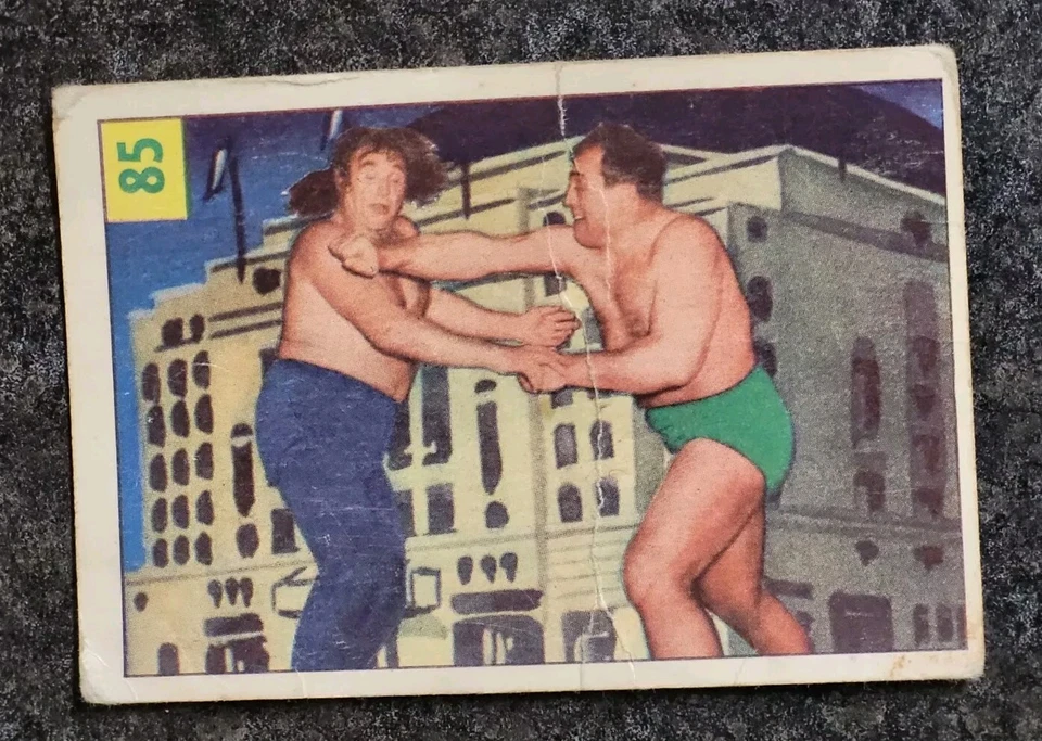 Parkhurst Wrestling #85 1955-56 Primo Carnera en muy buen estado envío bajo  Foto 1 de 2