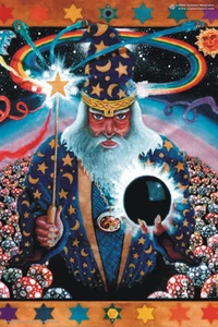 Poster UV Schwarzlicht Fluo Leuchten Im Dunkeln Psychedelische Kunst Psy Goa - Picture 1 of 3