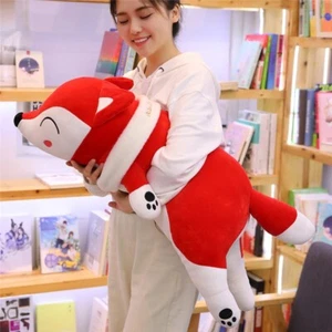 New 60cm Red Fox Cute Cartoon Animal Soft Doll Plush Stuffed Kawaii Toys Gifts - Picture 1 of 11