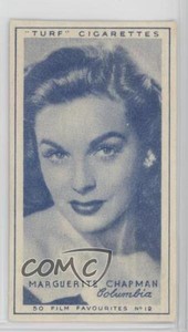 1948 Turf Film Favourites Tobacco Marguerite Chapman #12 z6d
