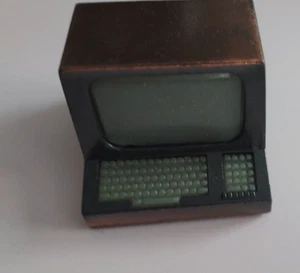 Vintage Die Cast Zinc Alloy Miniature Computer Pencil Sharpener - Picture 1 of 8