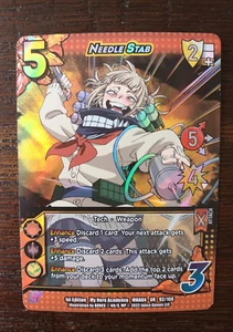 Needle Stab MHA04 UR 92/108 My Hero Academia CCG League of Villains - Picture 1 of 3