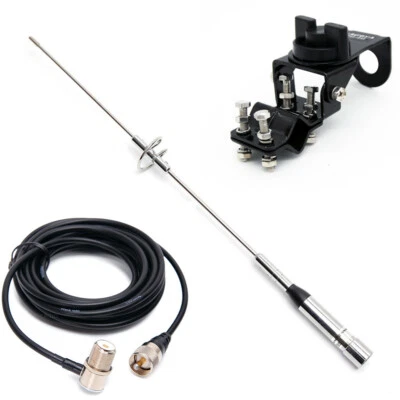 Antena de radio de doble banda Nagoya NL-770S VHF/UHF 144/430 MHz base RB-46 y cable de 5M Foto 1 de 4