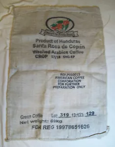 Kaffeebohne Jute Jutesack Kuschelsack Basteln Deko Kostüm Santa Rosa de Copan - Bild 1 von 3
