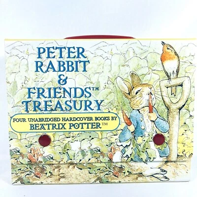 Peter Rabbit and Friends by Beatrix Potter Book Set with  Box Carrying Case 1995 Foto 1 de 4