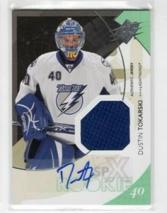 Dustin Tokarski 10-11 Upper Deck SPX Rookie Jersey Auto /799 #167 TB Lightning - Imagen 1 de 1