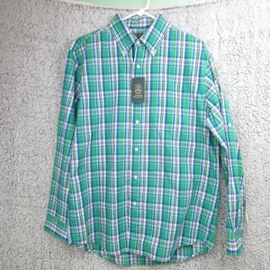 ARROW Seersucker Shirt Men's Medium USA 1851 Long Sleeve Cotton Blend NWT - Picture 1 of 11
