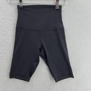 Pantalones Cortos de Motociclista Lululemon Align Para Mujer 4 Negros Atléticos Cintura Alta 10" Entrepierna - Imagen 1 de 7