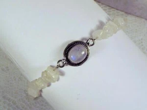 "PULSERA DE PIEDRA DE NACIMIENTO DE JUNIO CYNTHIA LYNN ""LUNAR"" PLATA ESTERLINA - Imagen 1 de 1