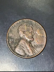 Mint Error! 1956 Wheat Penny With Rim Cud Error On Obverse🔥 - Picture 1 of 2