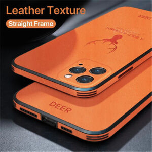 For iPhone 14 13 Pro Max 14 Plus Shockproof PU Leather Pattern Soft Case Cover