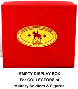 RED Storage Display Cardboard Box 4 DIE-CAST LEAD CANADIAN COLLECTORS KL FIGURES - Picture 1 of 8