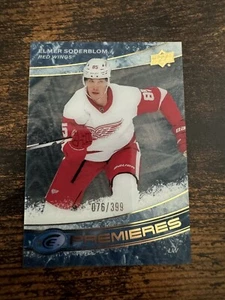 2022-23 Upper Deck Ice Ice Premieres Green Elmer Soderblom Blue /399 Red Wings - Picture 1 of 2
