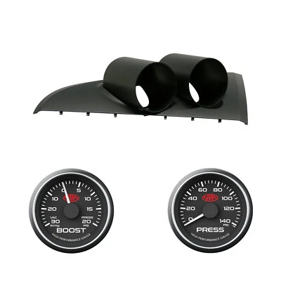 BA BF Falcon XR6T TURBO CLIP-IN GAUGE POD HOLDER & BOOST + OIL PRESSURE GAUGES - Image 1 of 4