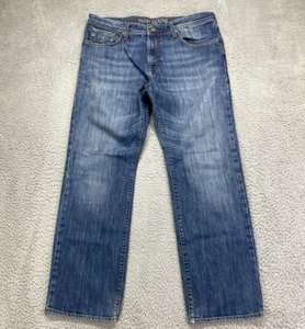 MAVI Jeans Matt Herren 36x32 Blau Straight Leg Relaxed Denim Distressed Whiskering - Bild 1 von 19