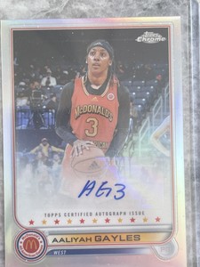 2022 Topps Chrome All American Aaliyah Gayles Autograph Refractor AUTO # CA-AG