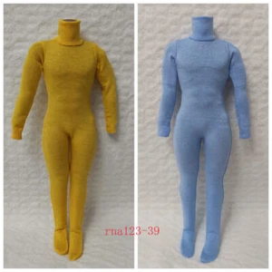 1/6 High Collar Jumpsuit Tight Stretch Bodysuit Leotard Fit 12'' Male Figure - Bild 1 von 17