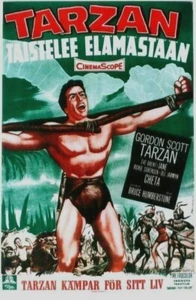 Original vintage poster TARZAN FIGHT FOR LIFE GORDON SCOTT - Picture 1 of 1