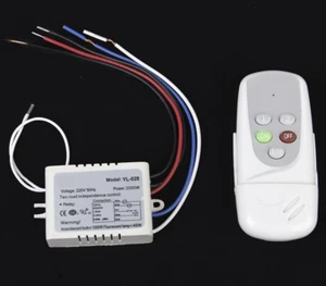 Interruttore a parete e telecomando switch wireless digitale 2 vie on/off 220 V-240 V - Foto 1 di 8