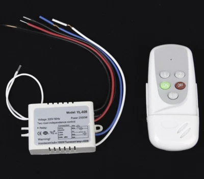 Wall Switch And Remote Control 2-Way On/Off Digital 220V-240V Wireless Switch - Image 1 of 4