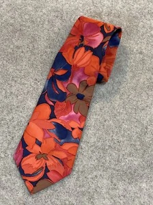 Pusser's Of The West Indies Caribbean Floral Silk Tie Necktie - Picture 1 of 7