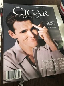 Cigar Aficionado Magazine Spring 1996 Matt Dillon 102916DBE - Imagen 1 de 1