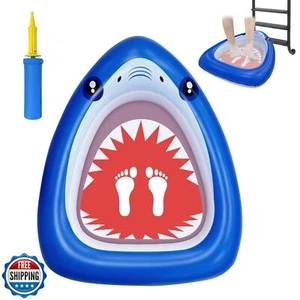 Nattork Inflatable Foot Bath Basin for Pool Entry, Foldable Foot Wash Tub for - Picture 1 of 5