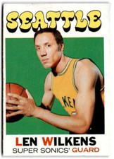 1971-72 Topps #80 LENNY WILKENS EX/MT Seattle SuperSonics Basketball Card